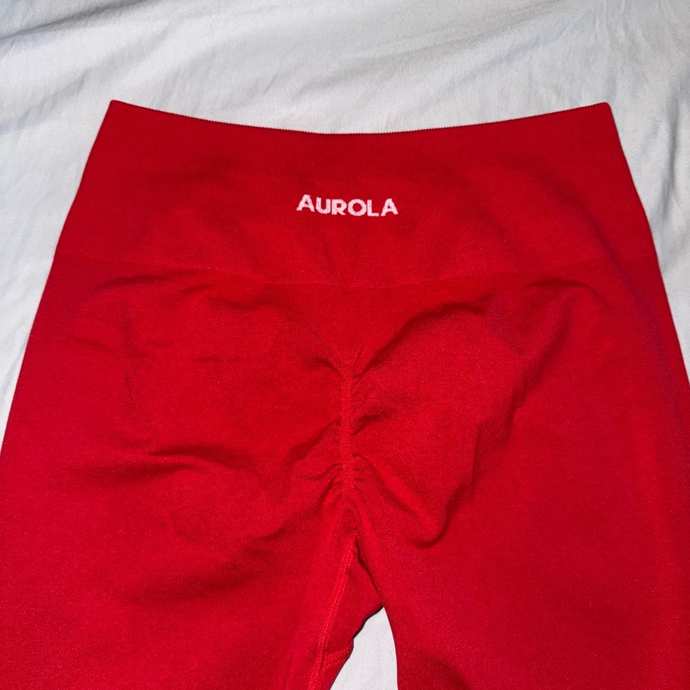 Red Aurola Seamless Leggings